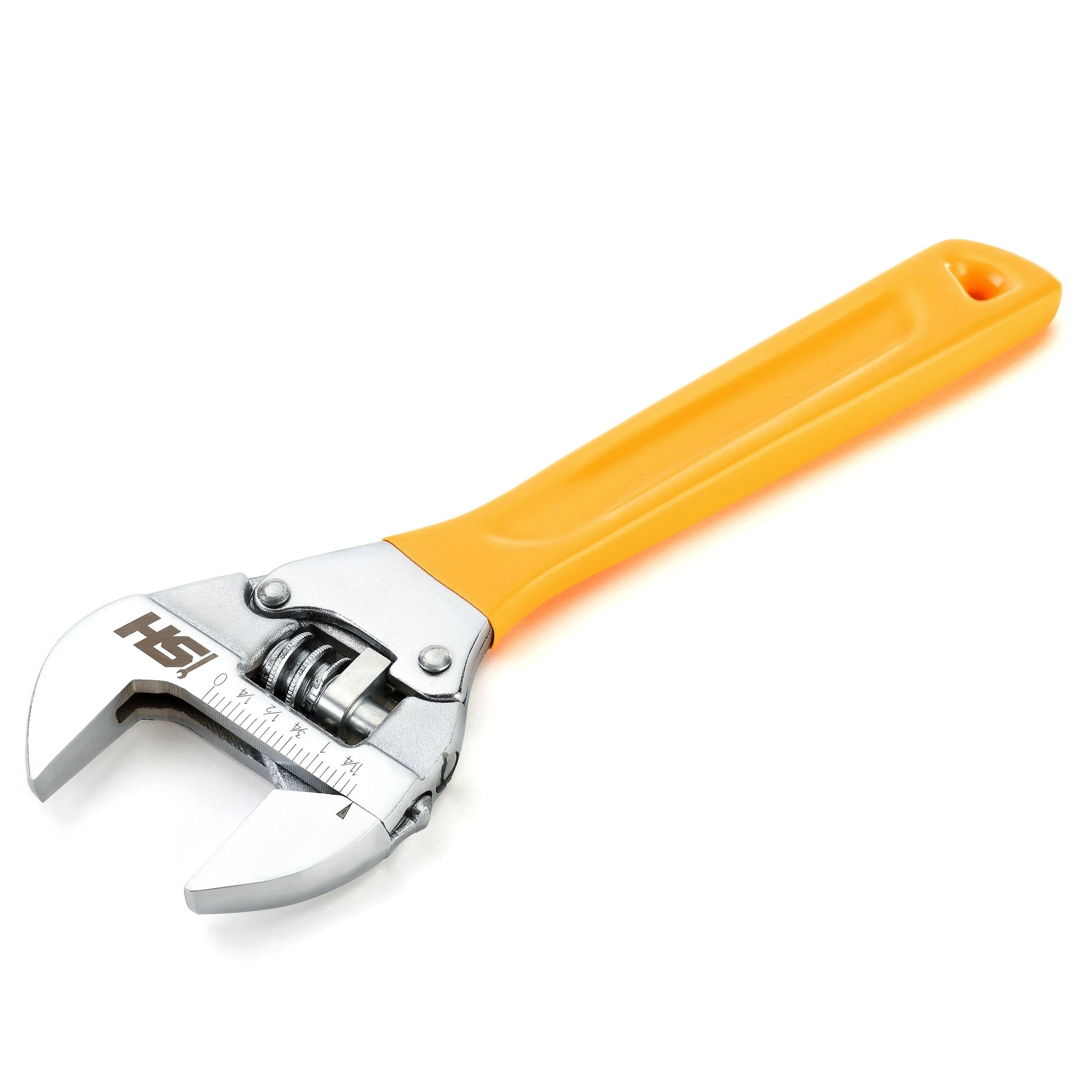 10 in. Ratcheting Wide Mouth Adjustable Wrench