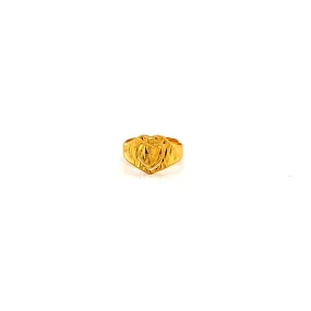 22K YG Unisex Baby Adjustable Ring-1pc