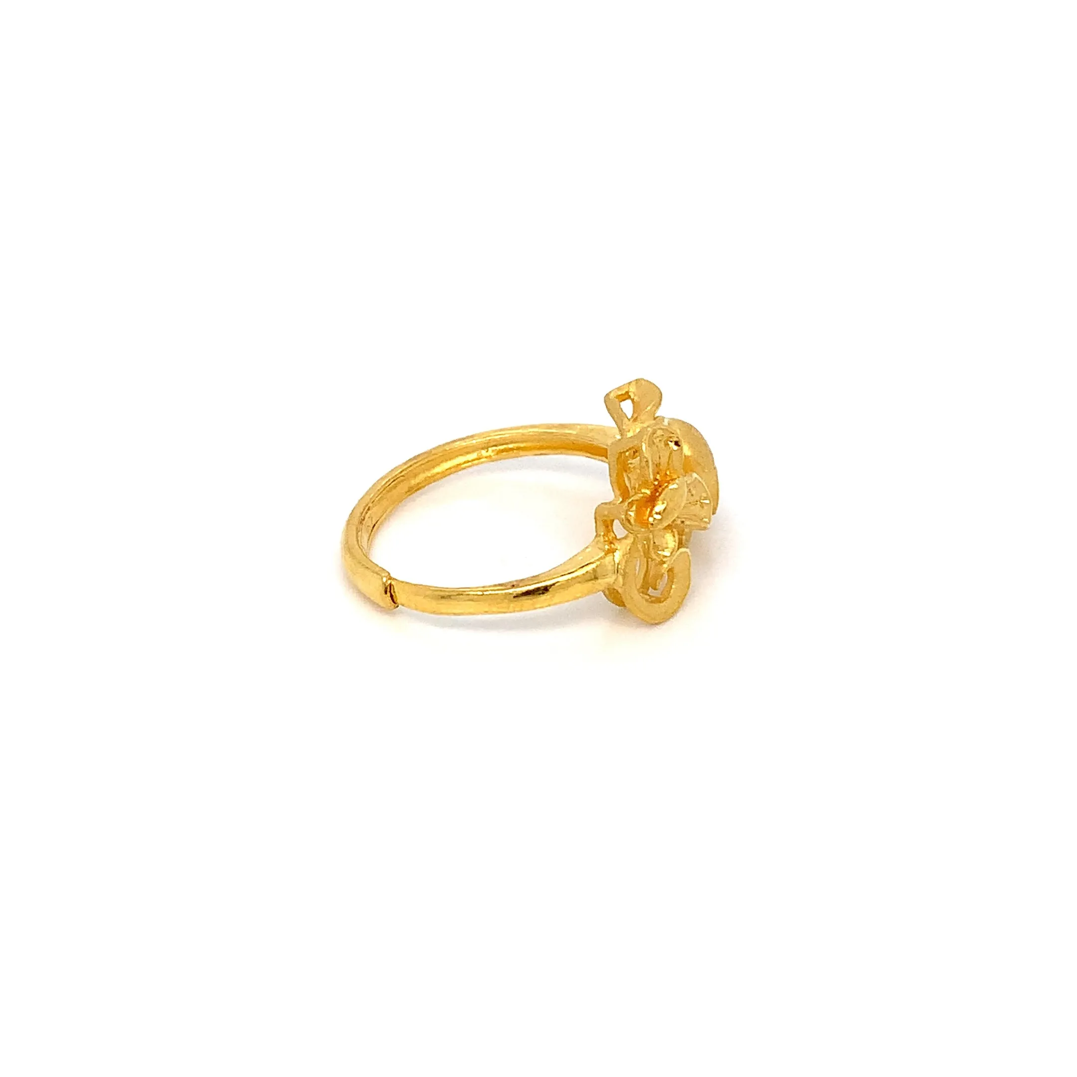 24K YG Ladies Adjustable Ring-1pc