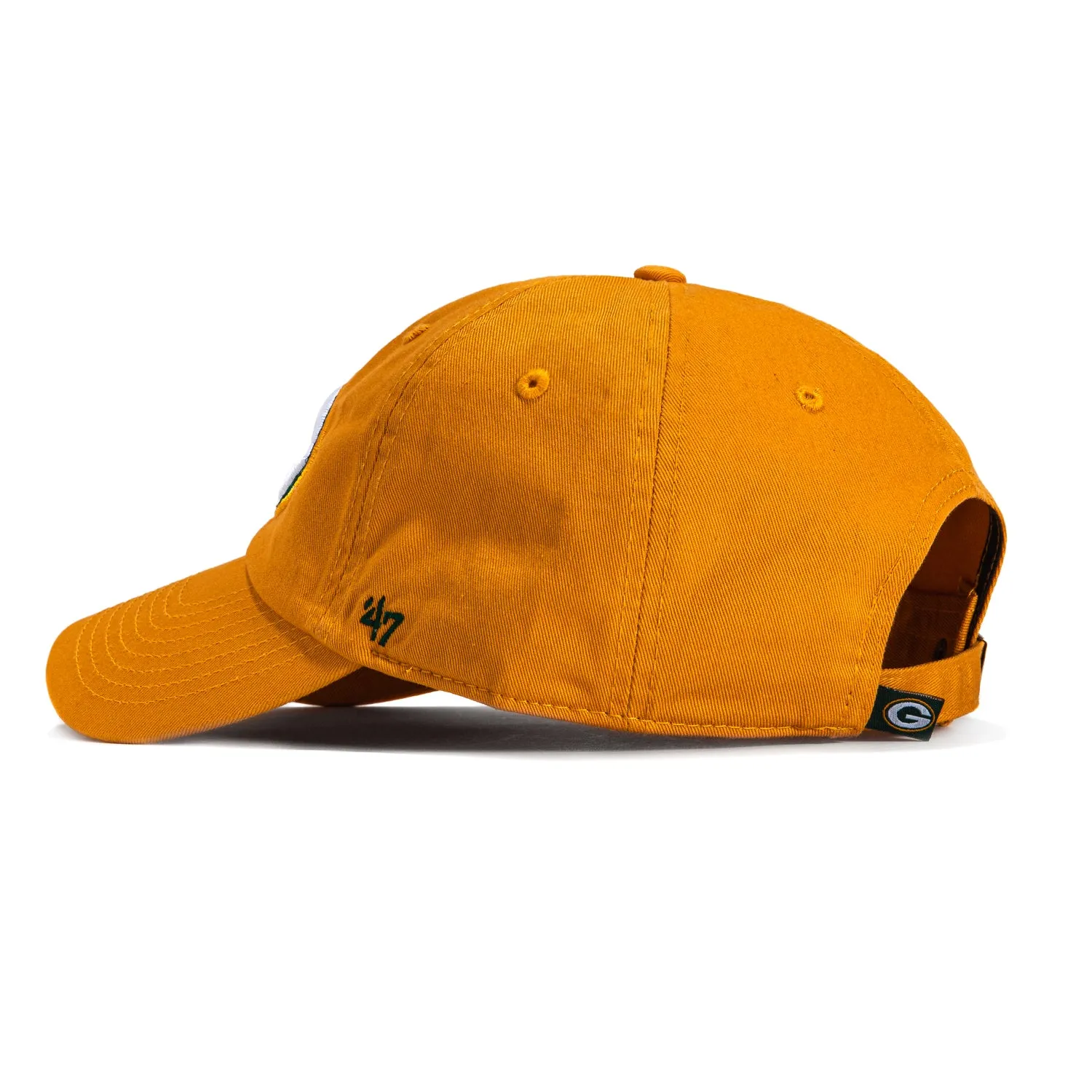 47 Brand Green Bay Packers Cleanup Adjustable Hat - Cheddar