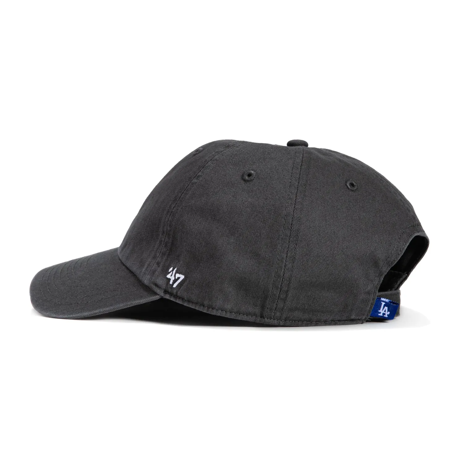 47 Brand Los Angeles Dodgers Cleanup Adjustable Hat - Charcoal, White