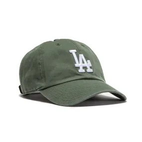 47 Brand Los Angeles Dodgers Cleanup Adjustable Hat - Olive, White