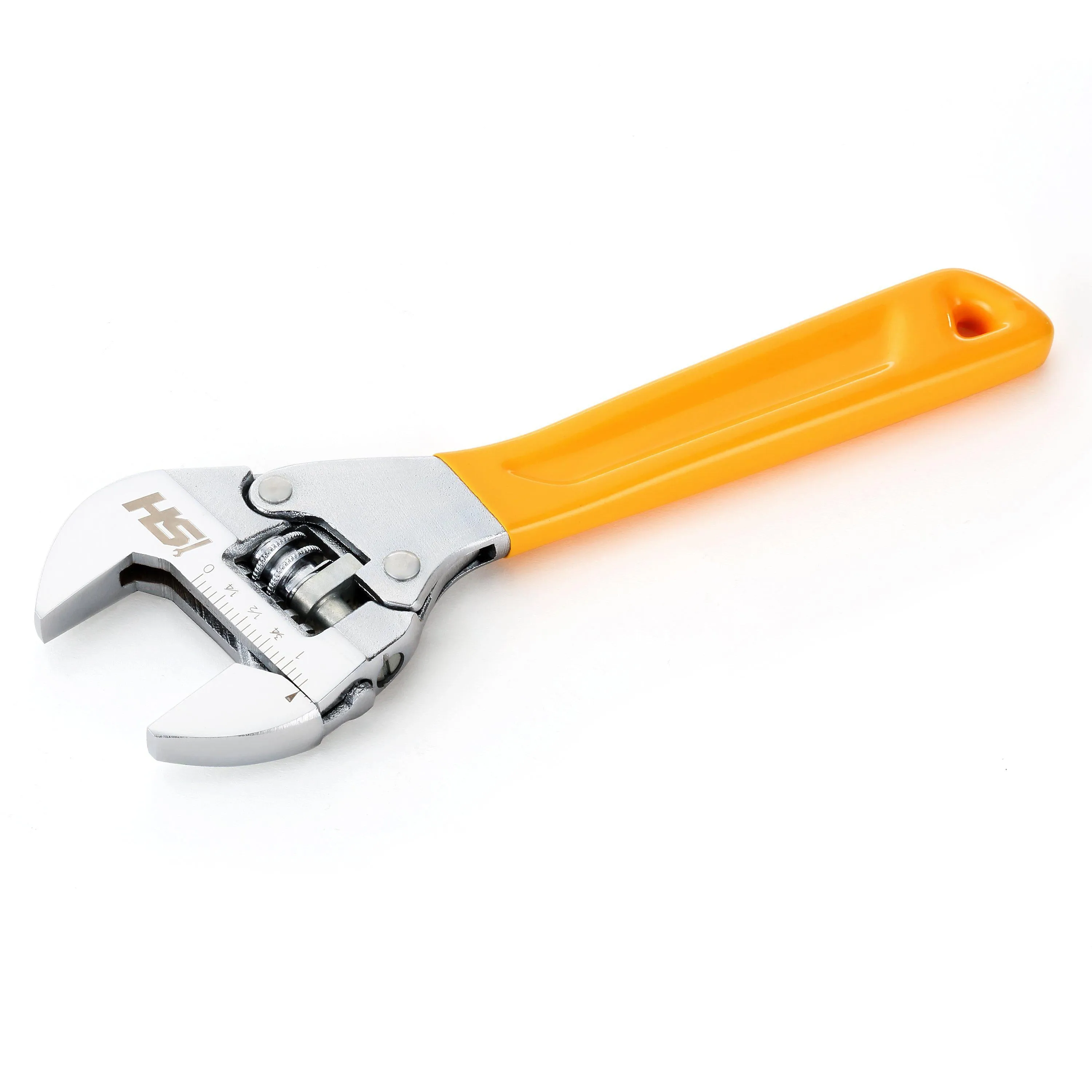 8 in. Ratcheting Wide Mouth Adjustable Wrench