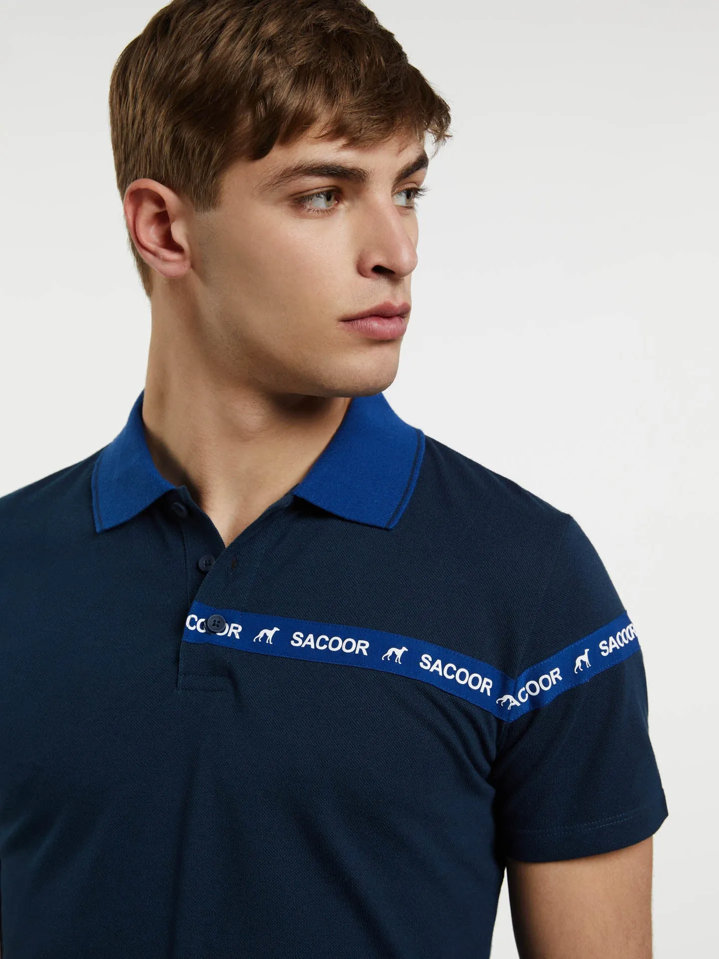 89 Recycled Edition' Polo Piqué Shirt With Branded Tapes