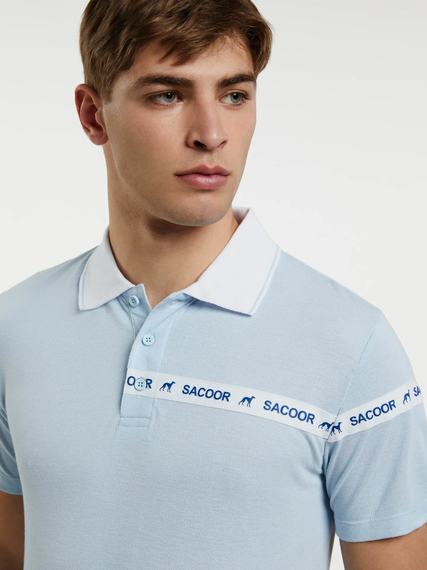 89 Recycled Edition' Polo Piqué Shirt With Branded Tapes