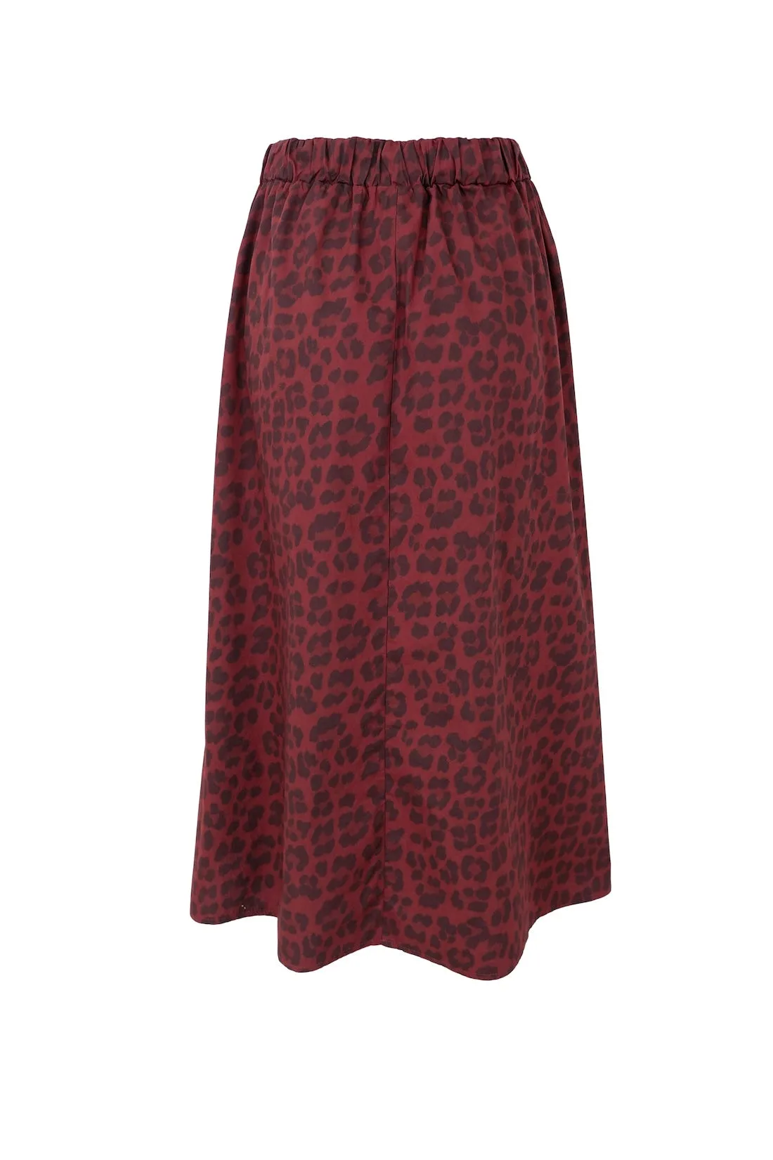 Abbie Wine Leo Skirt