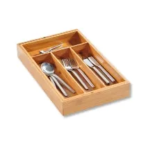 Adjustable Cutlery Tray - Bamboo