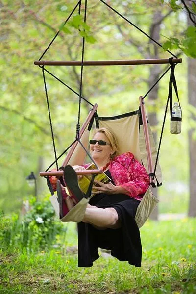 Adjustable Hanging Hammock Chair with Foot Rest