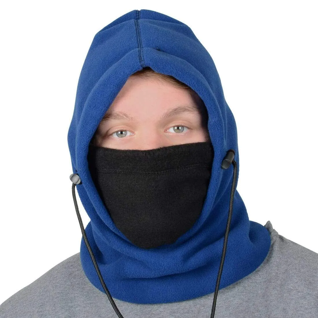 Adults 6 In 1 Reversible Fleecy Polar Hood Assorted Colours