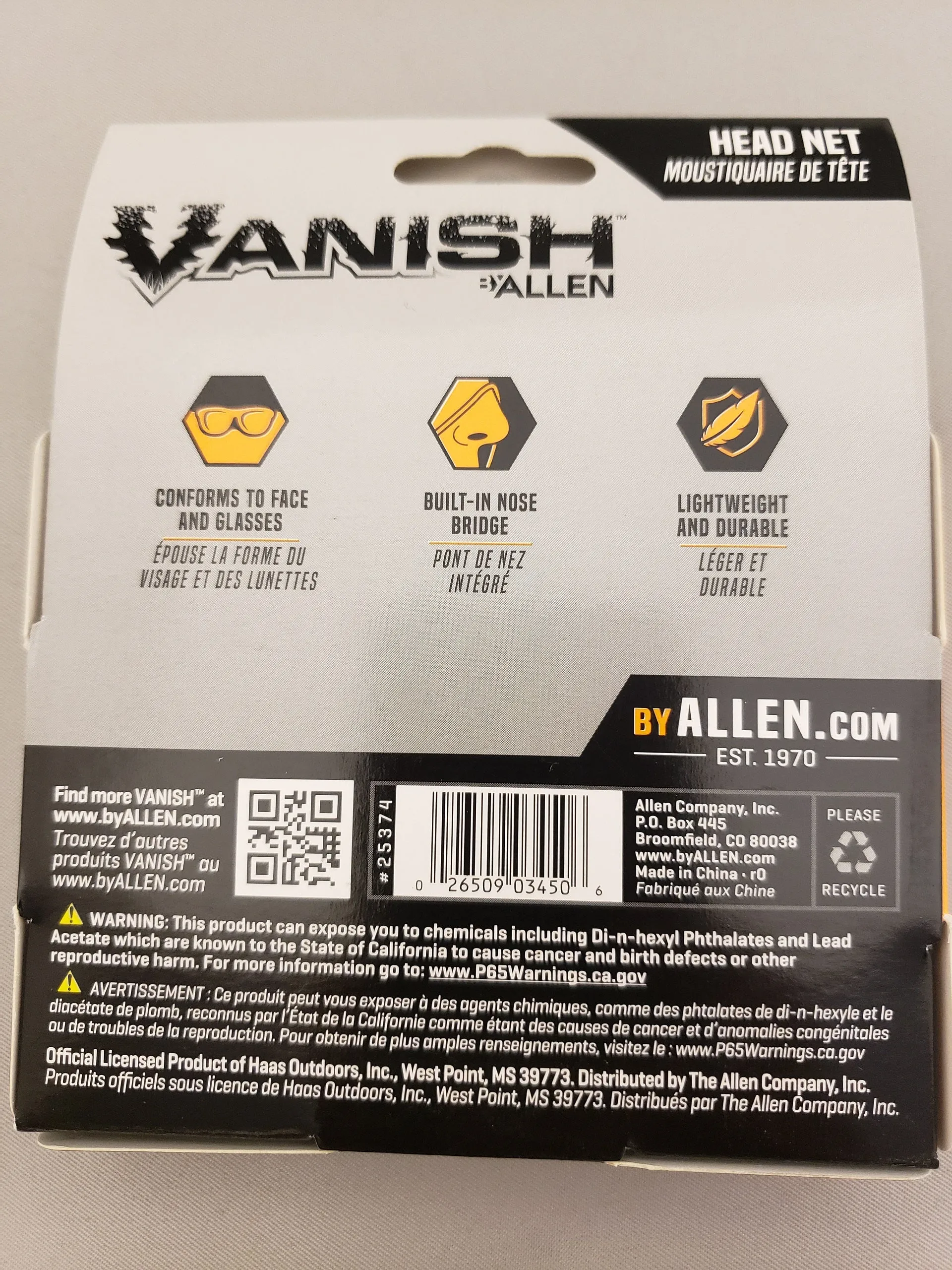 Allen Vanish Visa Form Mesh MO Obsession Full Head Net 25374