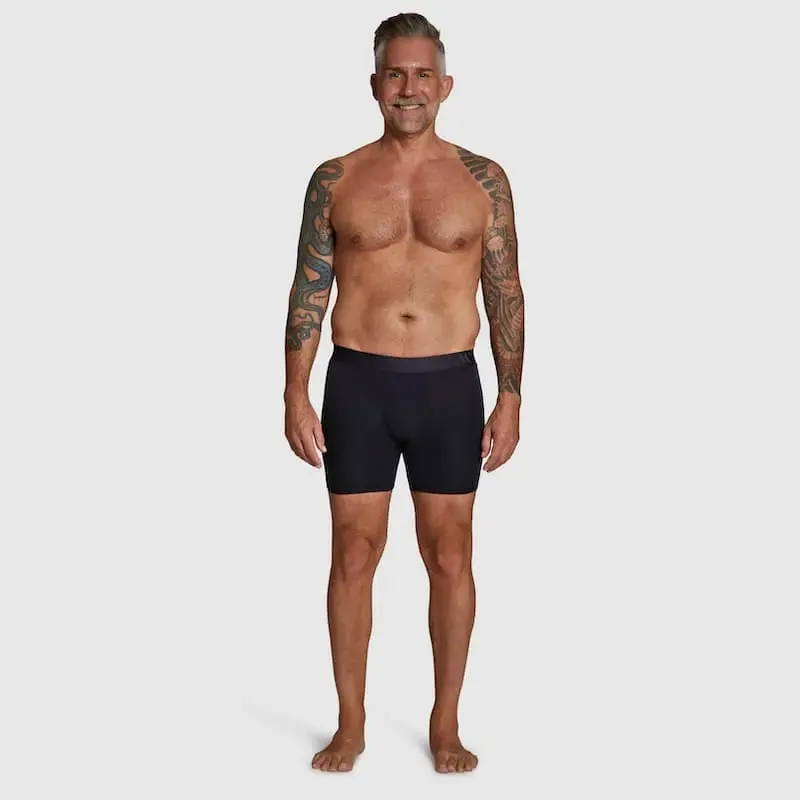 ALPHX Comfort Class Boxer Brief - Modern Fit - Midnight Black | ALPHX.com