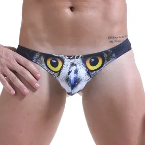 Animal Printed Spandex Low-Rise Briefs