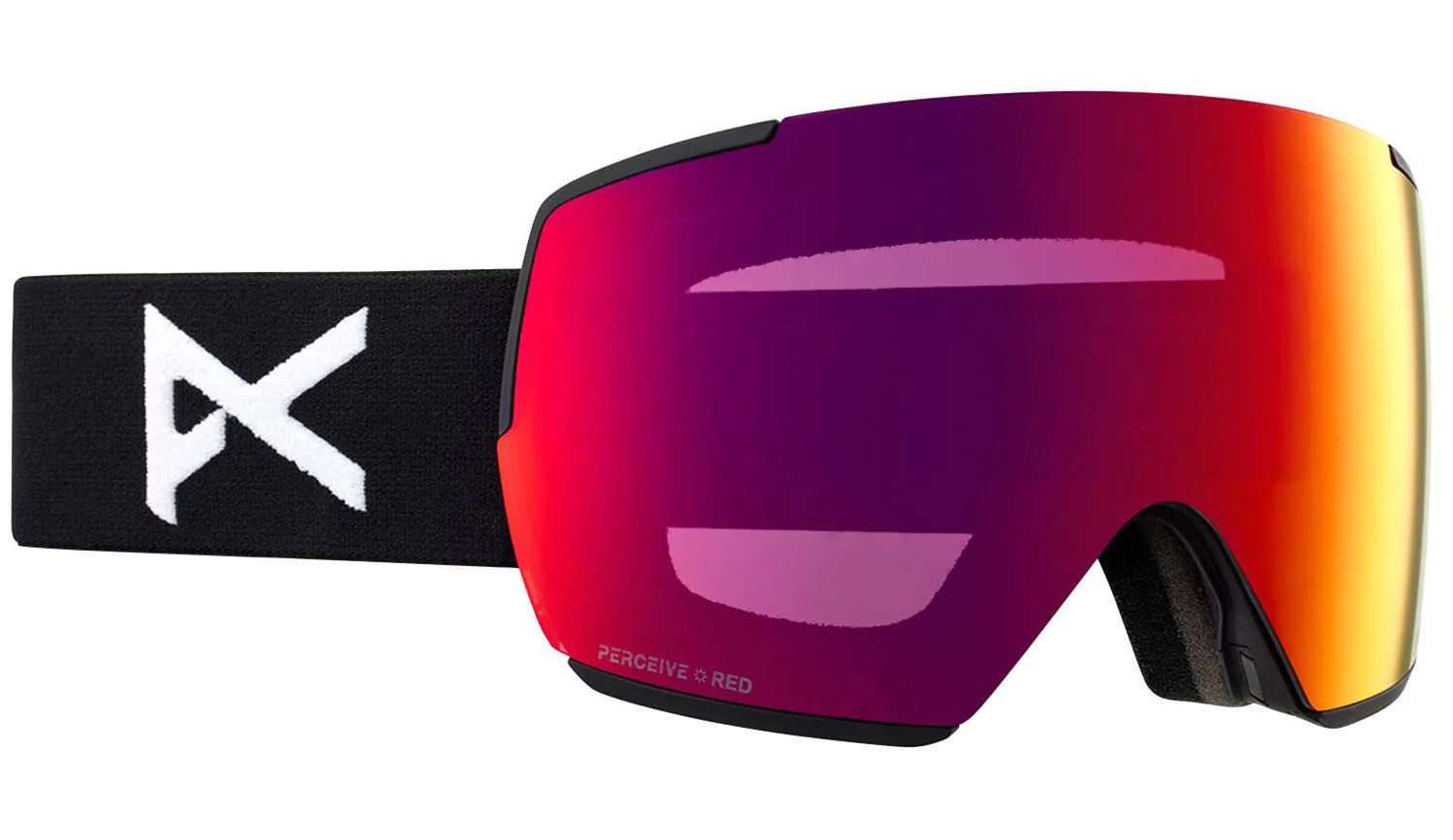 Anon M5 Goggles & MFI Face Mask & Spare Lens Low Bridge Fit 2024 Black / Perceive Sun Red Lens