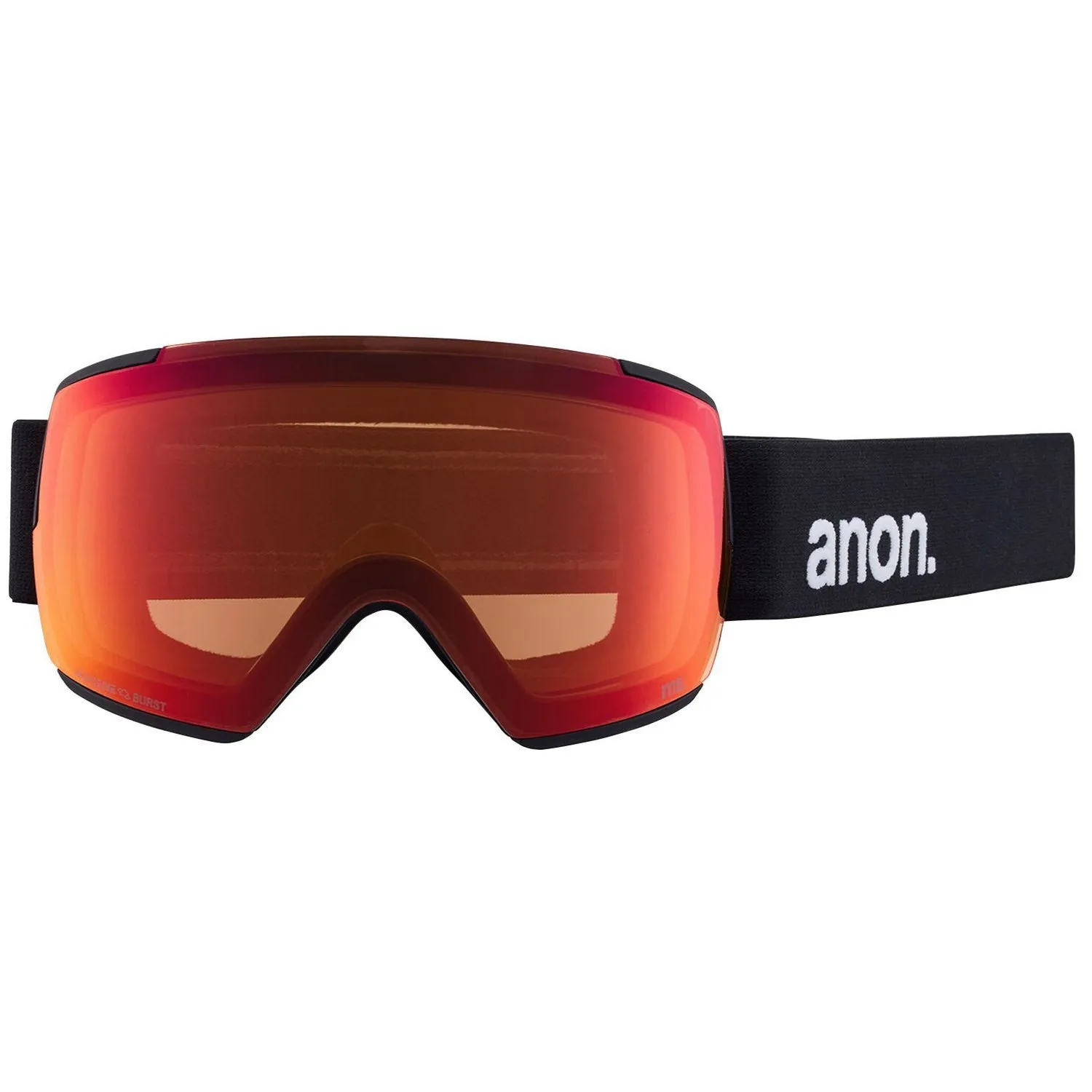 Anon M5 Goggles & MFI Face Mask & Spare Lens Low Bridge Fit 2024 Black / Perceive Sun Red Lens