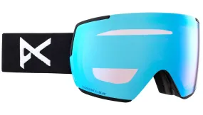 Anon M5 Goggles & MFI Face Mask & Spare Lens Low Bridge Fit 2024 Black / Perceive Variable Blue Lens