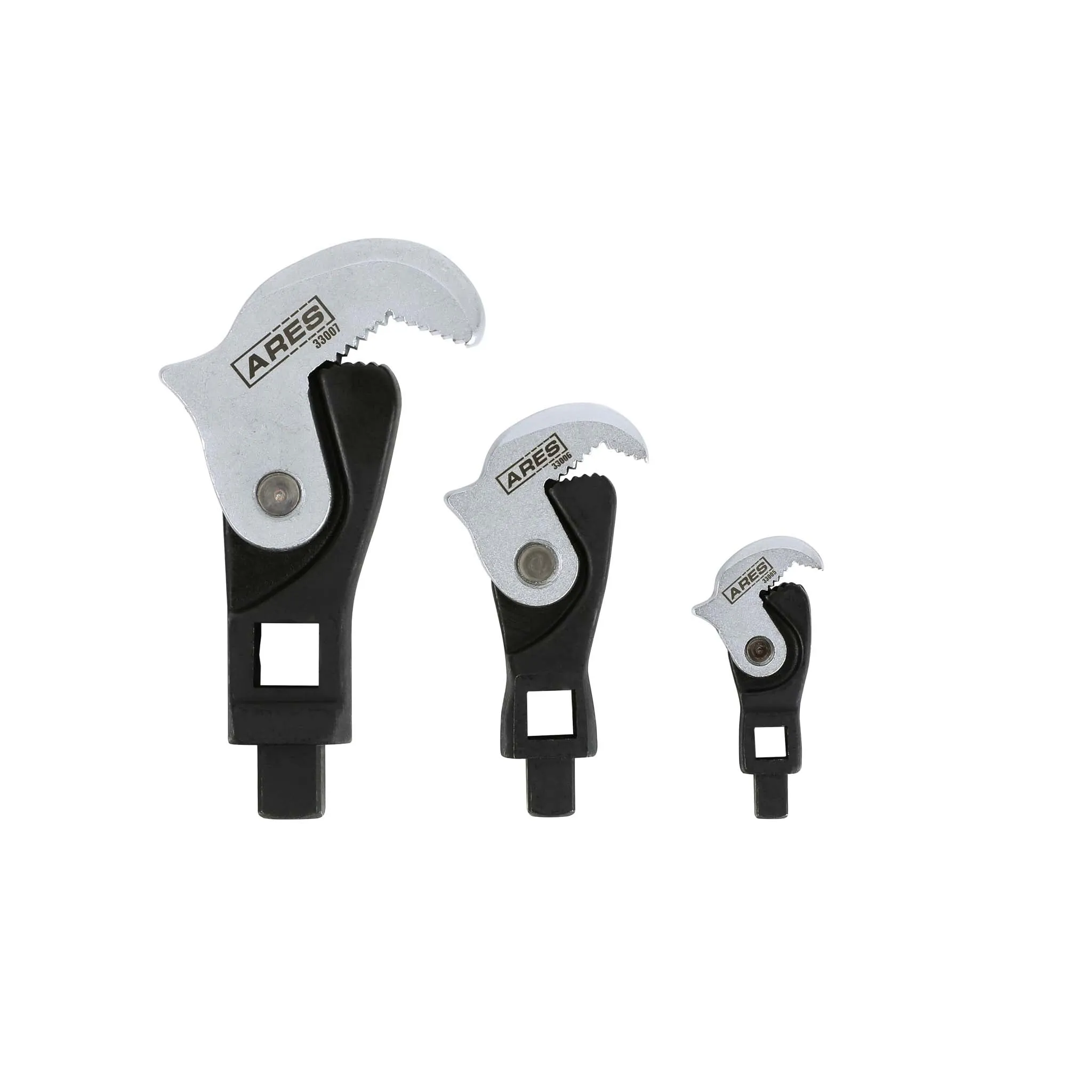 ARES 33009 - 3-Piece Spring Loaded Auto Adjusting Crowfoot Wrench Set