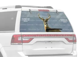 Autumn Whitetails I Rear Window Decal