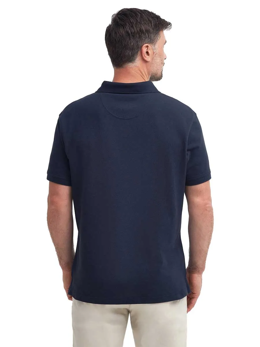 BARBOUR Hart Polo Shirt - Men's - Navy -Size: 2XL