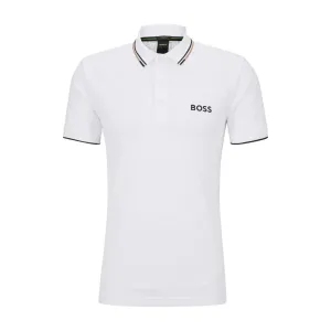 BOSS Paddy Pro Regular Fit White Polo Shirt