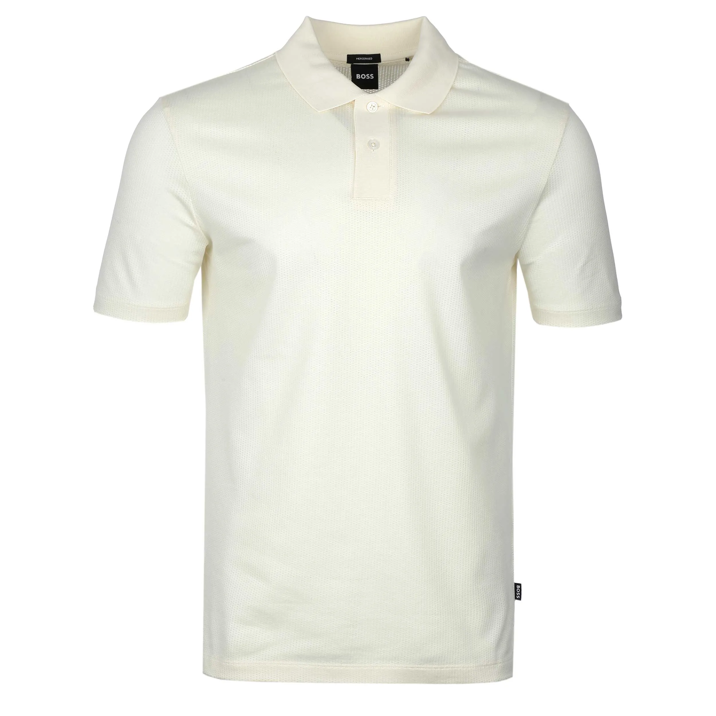 BOSS Piket 38 Polo Shirt in Open White