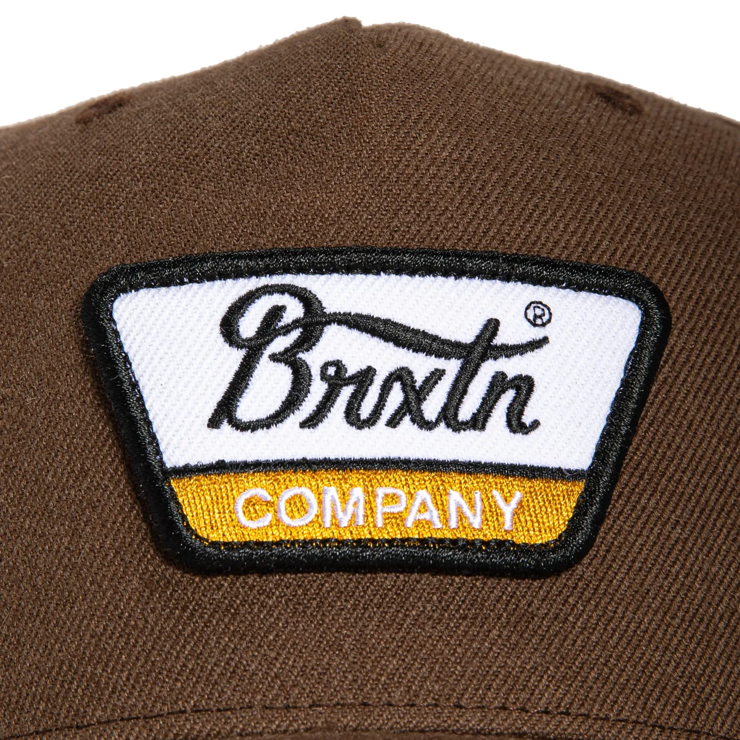 Brixton Linwood Snapback Hat - Brown, Yellow