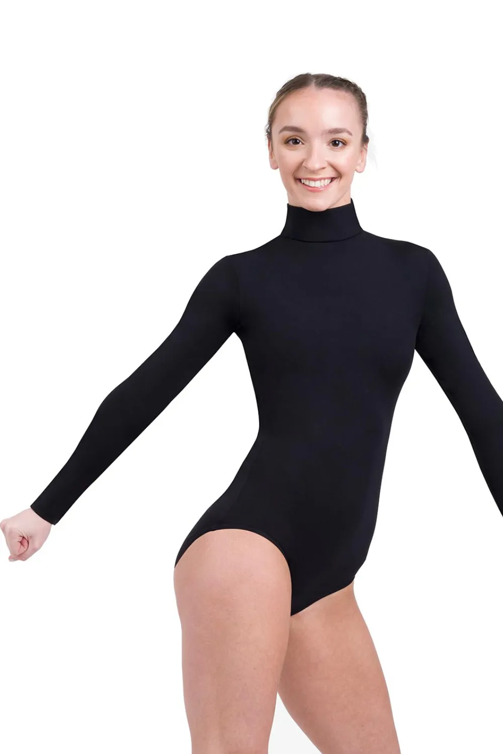 CAPEZIO TB41 ADULT TURTLENECK LONG SLEEVE LEOTARD