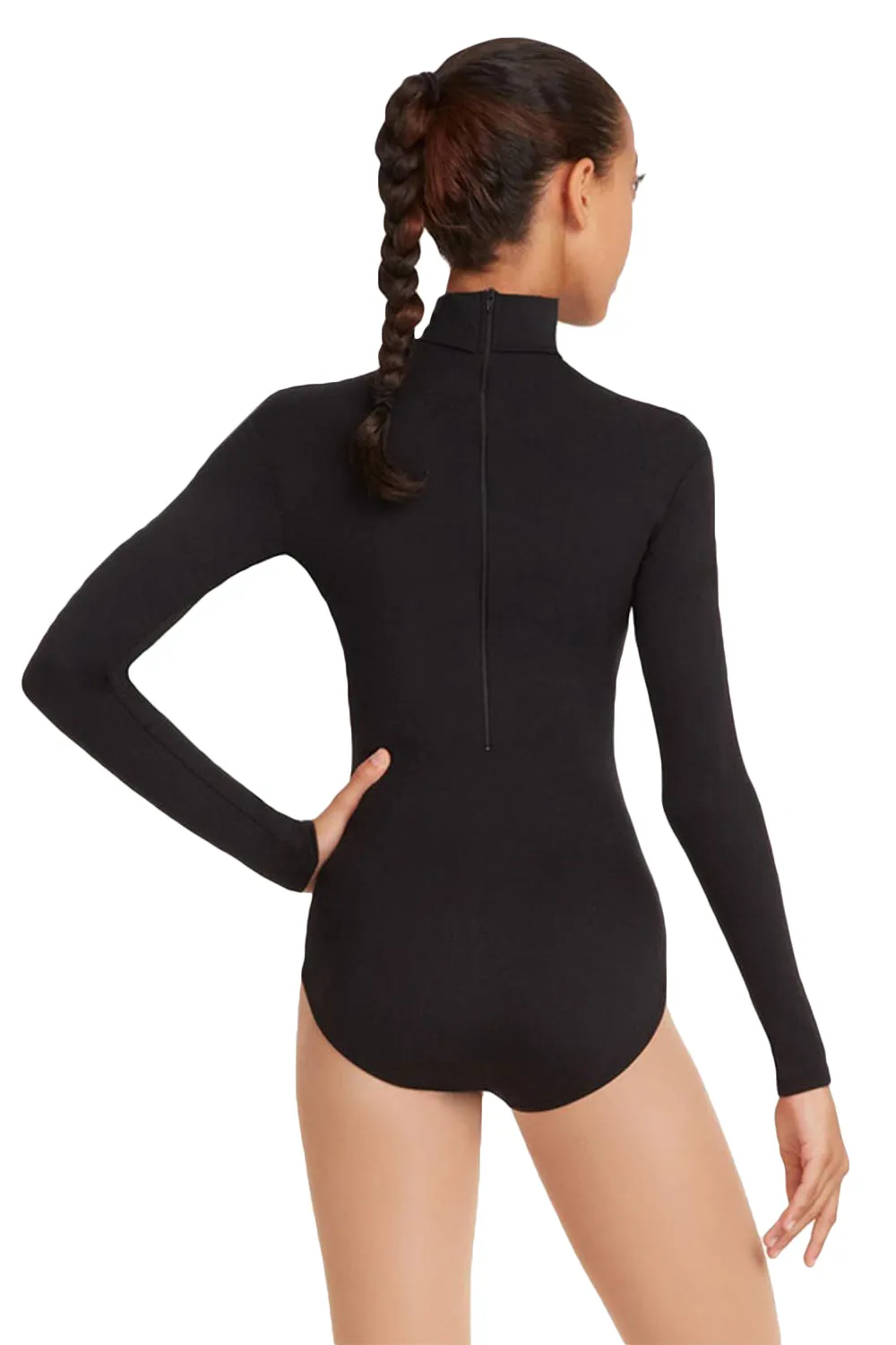 CAPEZIO TB41 ADULT TURTLENECK LONG SLEEVE LEOTARD