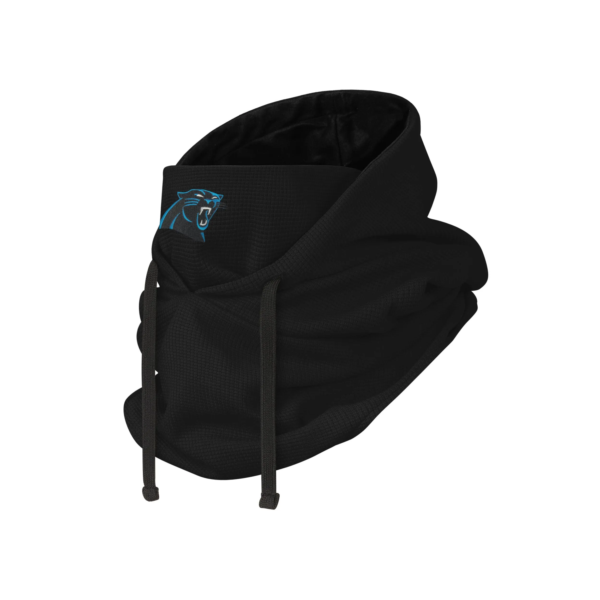 Carolina Panthers NFL Waffle Drawstring Hooded Gaiter