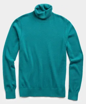 Cashmere Turtleneck in Teal