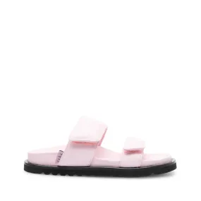 Corine Pink Leather Puffy Sandals