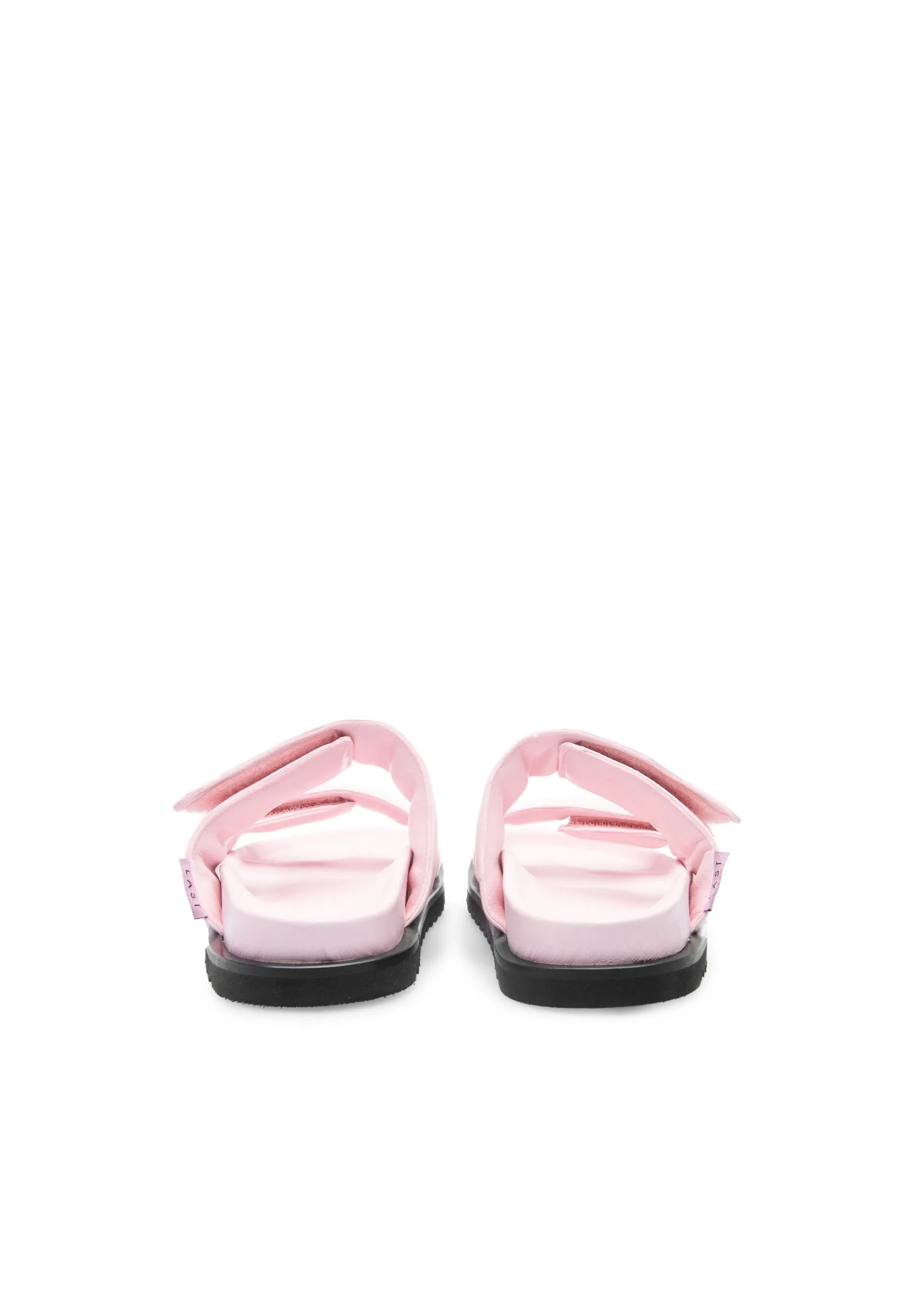 Corine Pink Leather Puffy Sandals