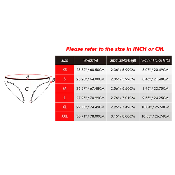 Custom Face Underwear Personalised Magnetic Tongue Underwear Love Bear Valentine's Gifts for Couple