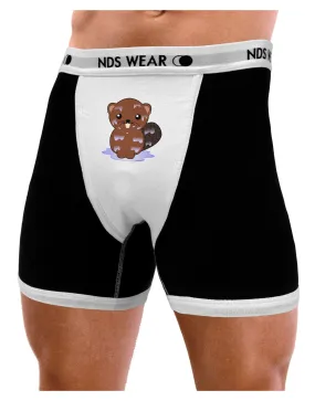 Cute Wet Beaver Mens Boxer Brief Underwear