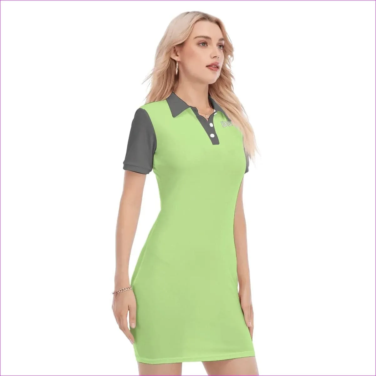 Deity Womens Polo Collar Dress