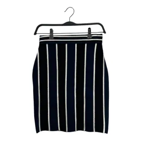 DIANE von FURSTENBERG/Skirt/XS/Stripe/NVY/Pencil/TEXTURED STRIPE