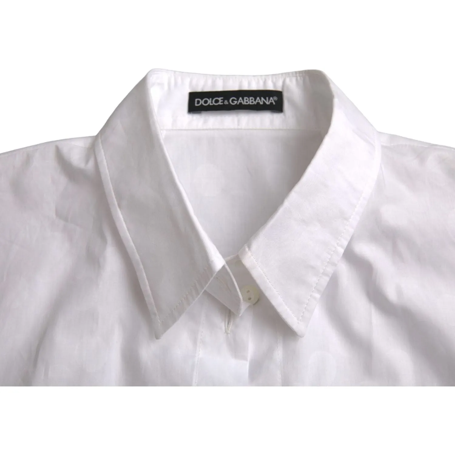 Dolce & Gabbana White Collared Short Sleeve Polo Shirt Top