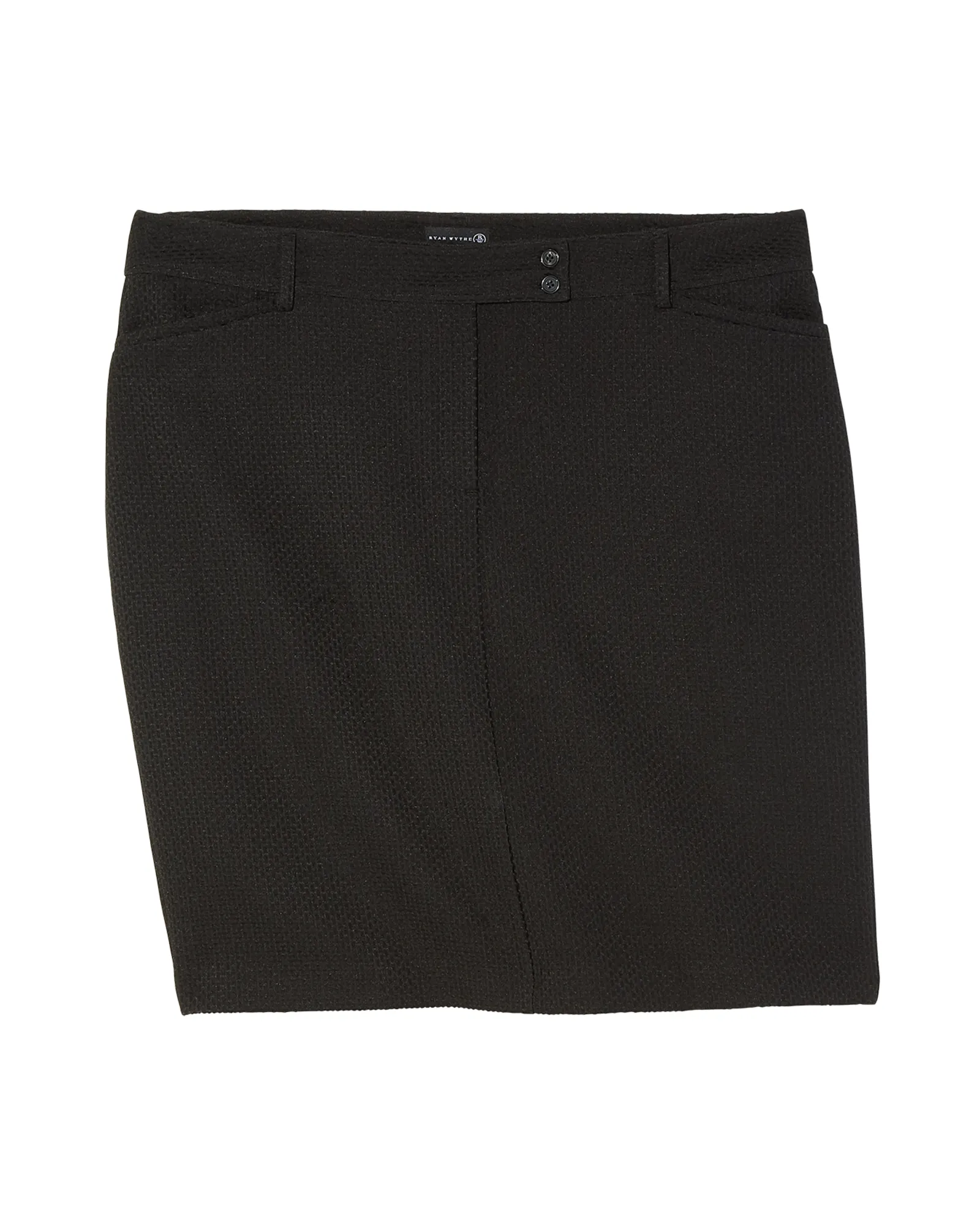 Dorian Textured Trouser Skirt | Black