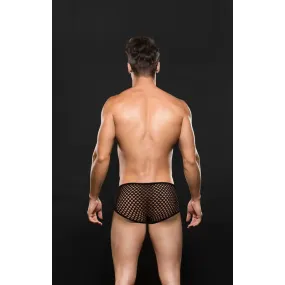 Envy Modern Fishnet Trunk Black