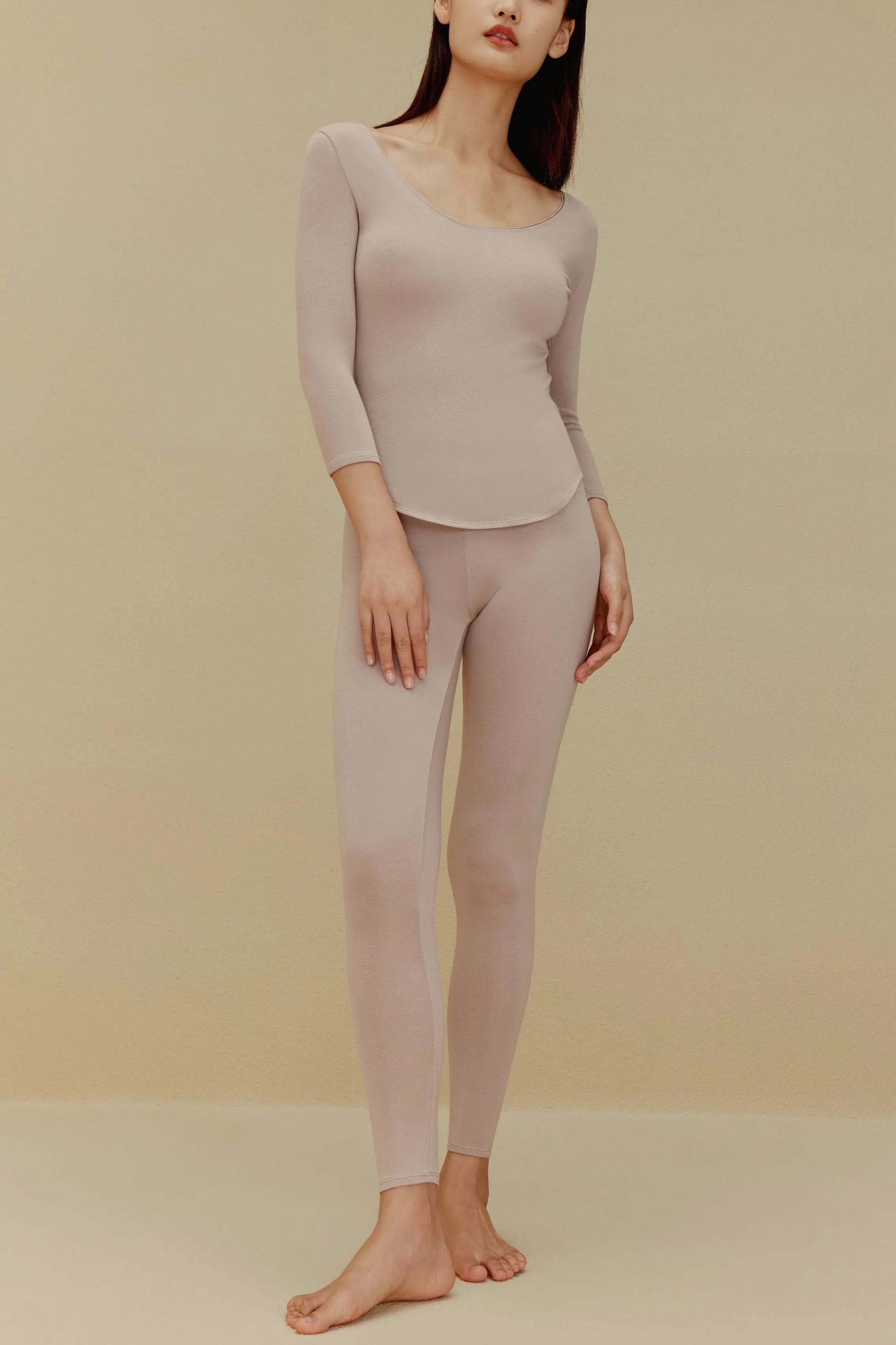 Essential Cashmere U-Neck Thermal Underwear Top