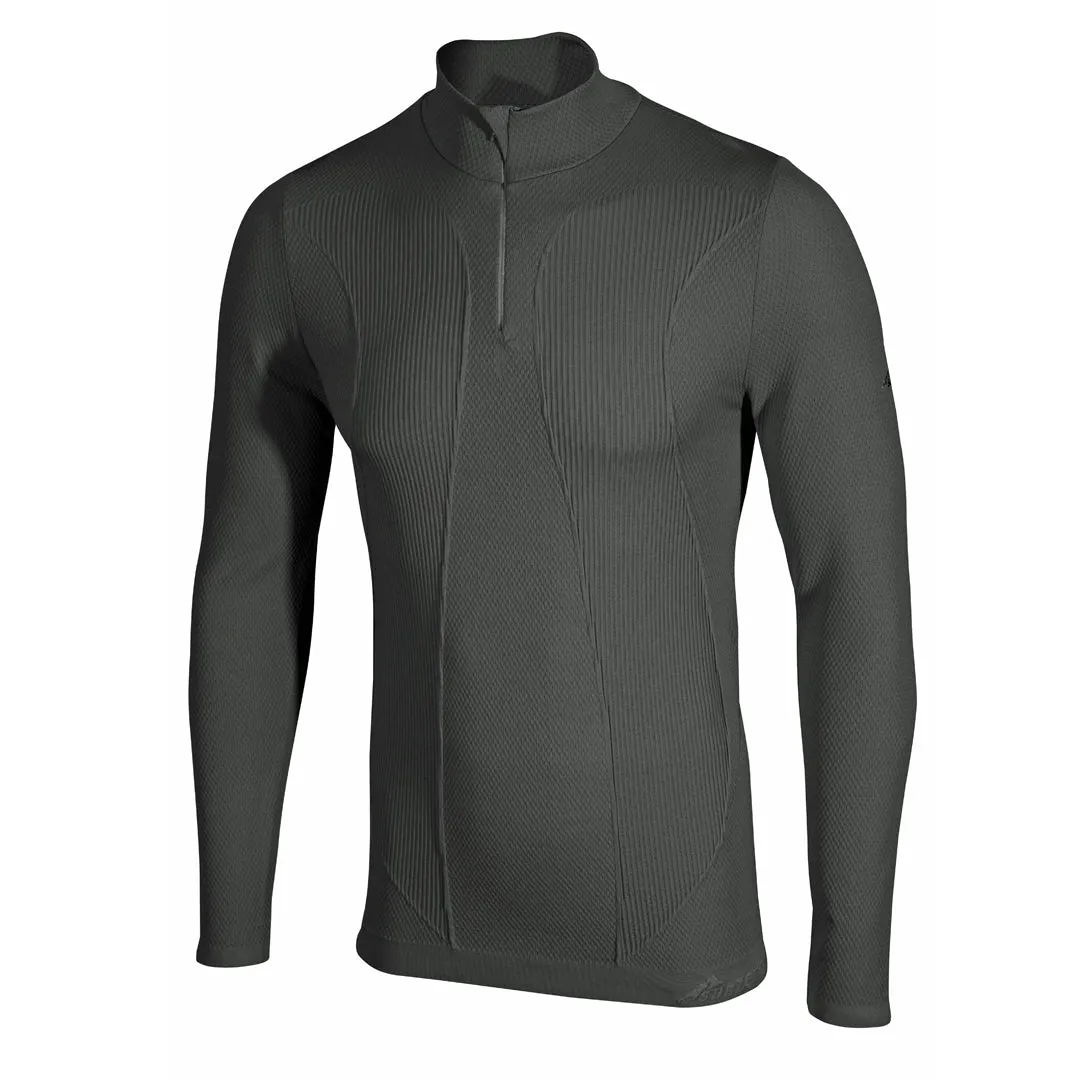 Factor 1 Plus Mens Long Sleeve Zip Neck Base Layer Top