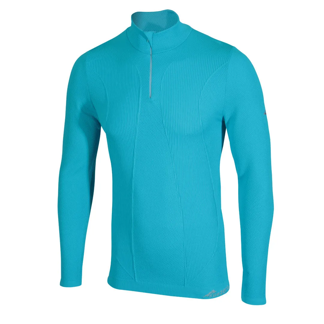 Factor 1 Plus Mens Long Sleeve Zip Neck Base Layer Top