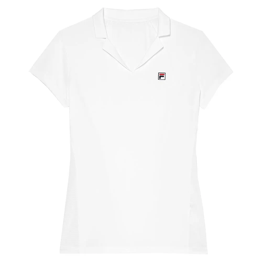 Fila Women's Essentials Short Sleeve Polo - White