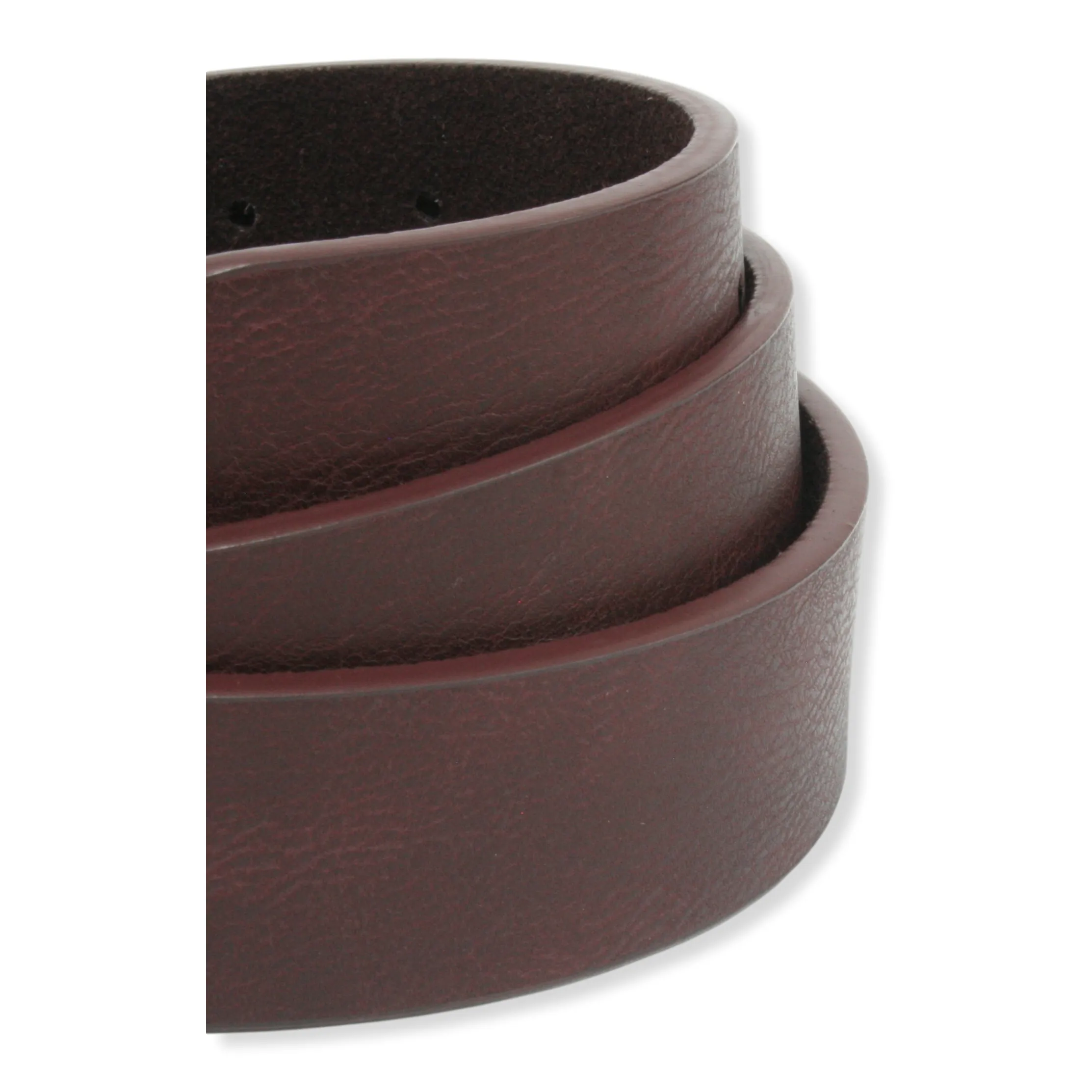 Fox Face Leather Belt & Buckle Black or Brown