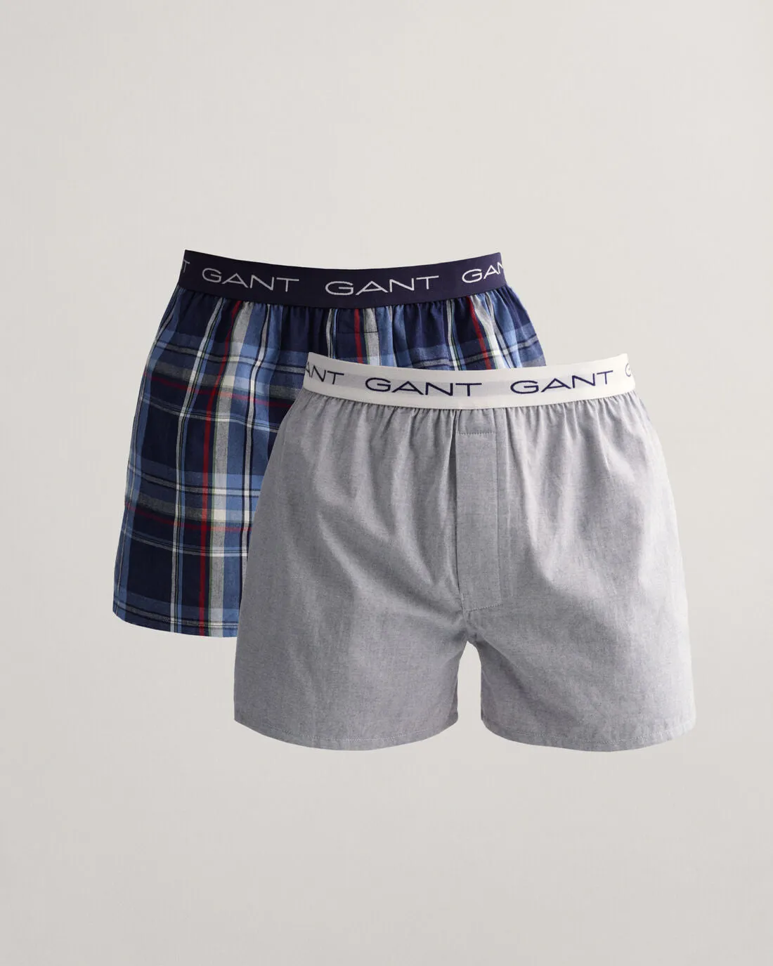 GANT - 2 Pack Boxer Short, Woven, Waterfall Blue