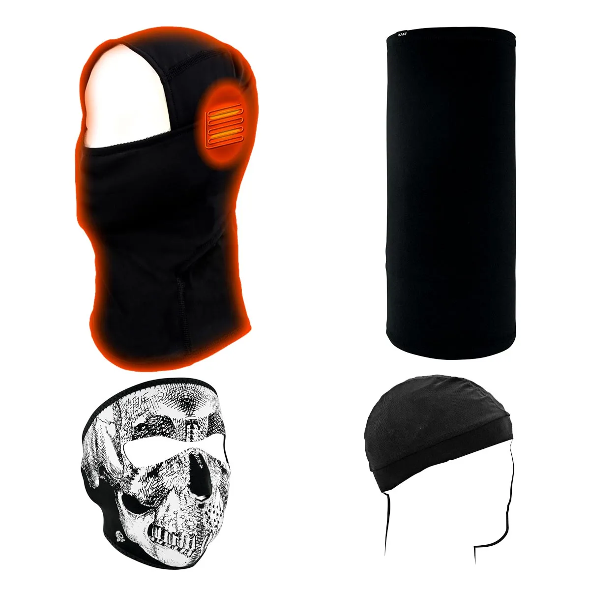 Gift Box 5 MP7922FMSET Black 'Heated' Balaclava and ZanHead Gear Products