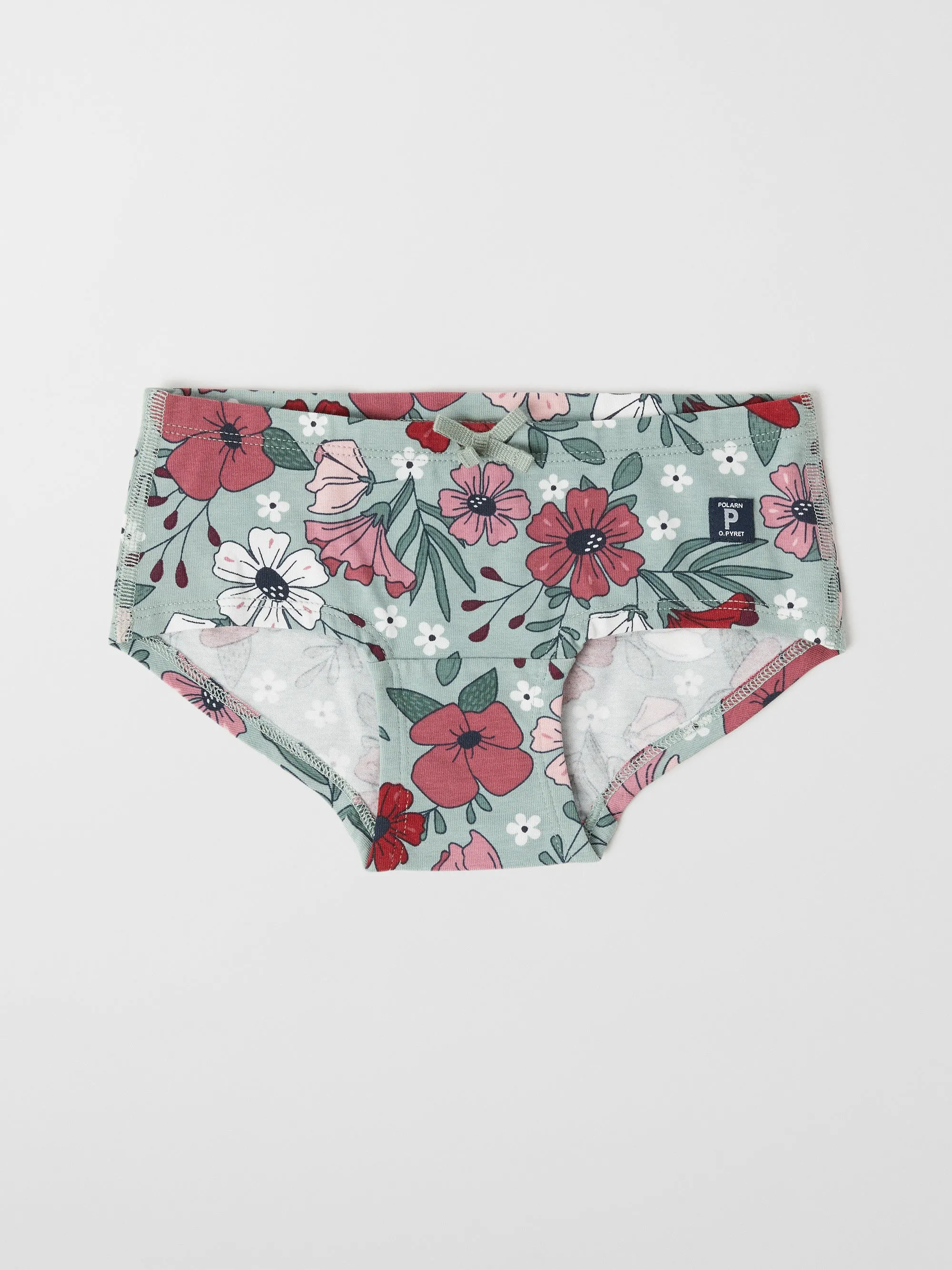 Girls Floral Hipster Briefs