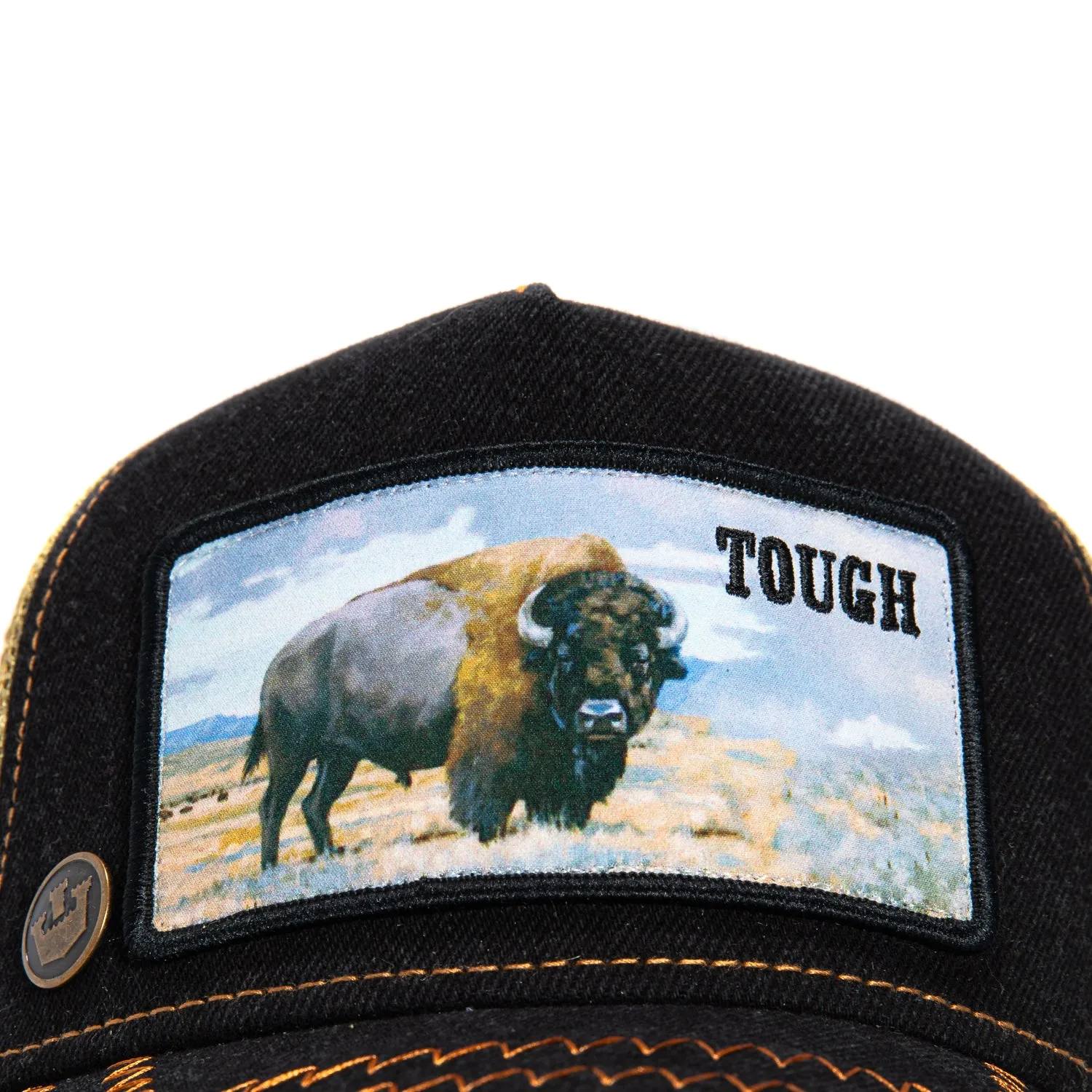 Goorin Bros Buffalo Adjustable Trucker Snapback Hat - Black