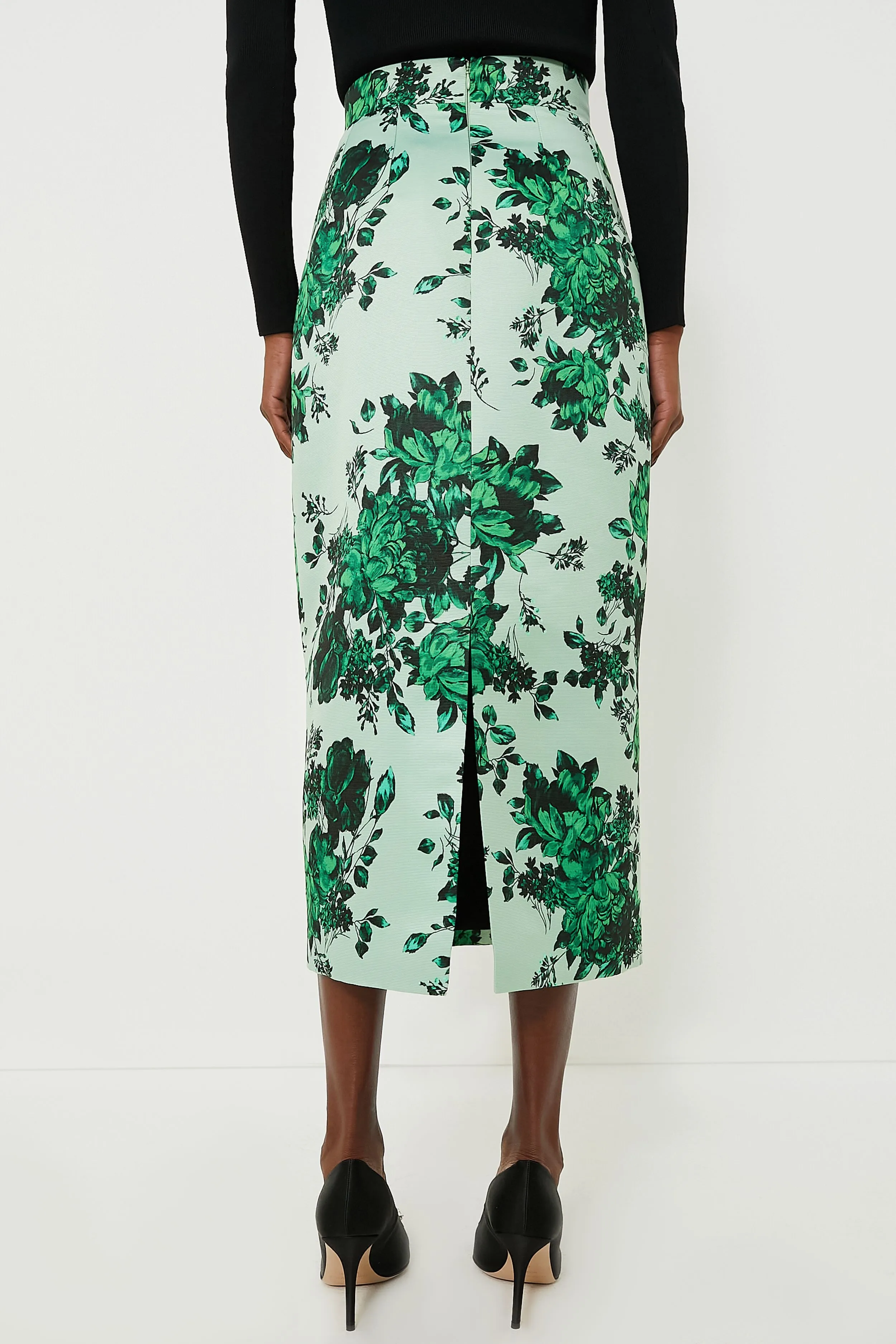 Green Festive Bouquet Lorinda Skirt