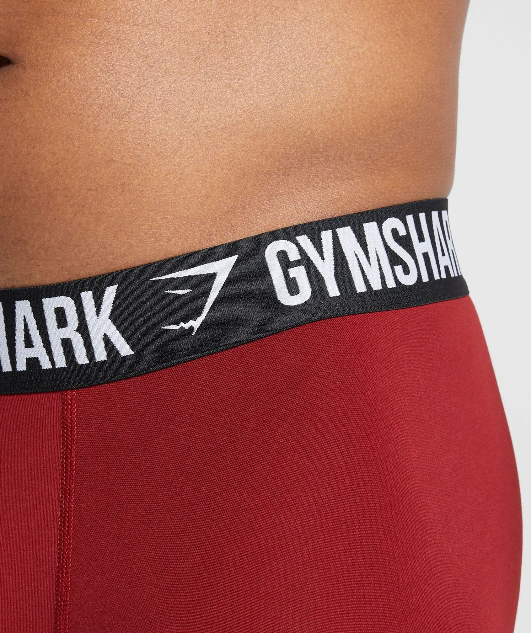 Gymshark Boxer Brief 3PK - Utility Green/Cargo Blue/Reps Red