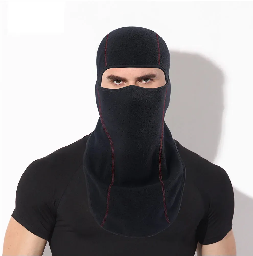 HEROBIKER Cycling Face Mask Shawl Four Seasons Thermal Fleece Face Shield Mask Moto Balaclava Windproof Cycling Ski Scarf